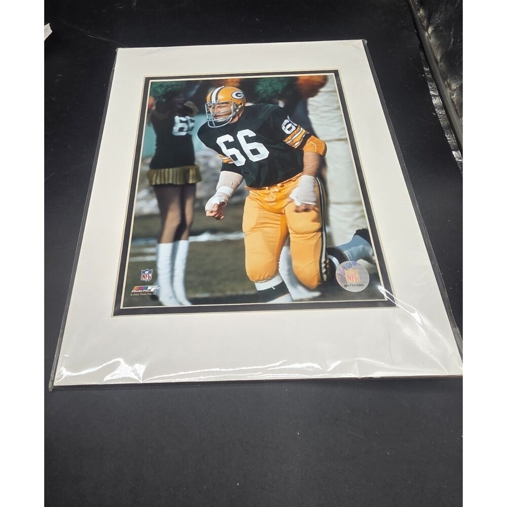 Ray Nitschke #66 Green Bay Packers NFL 8x10 Photo File Matted 11x14 Sealed HOF